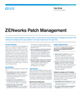 Hoja técnica de ZENworks Patch Management